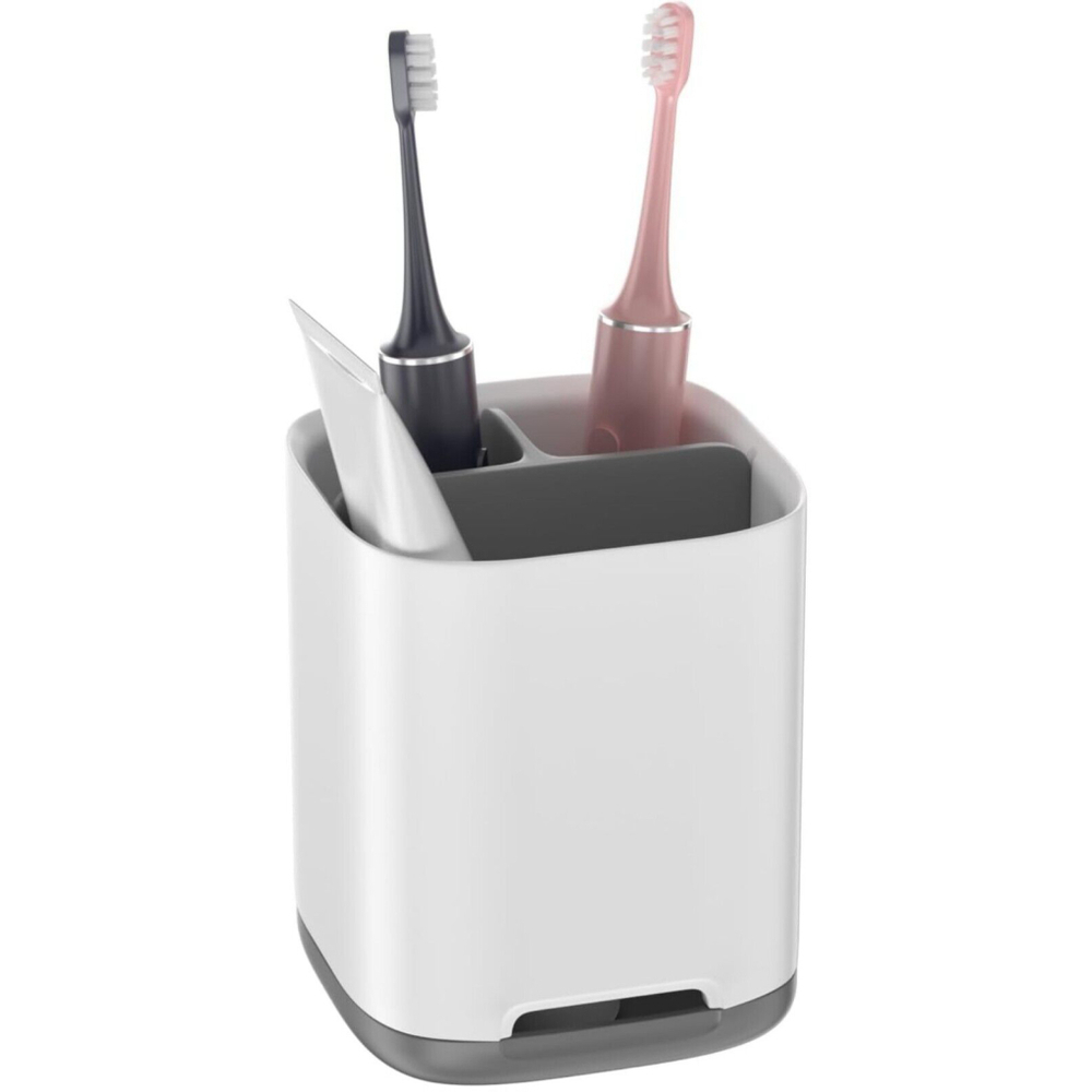 Toothbrush Holder, Toothpaste Holder with Anti-Slip Bottom 3 Slots Brand New
